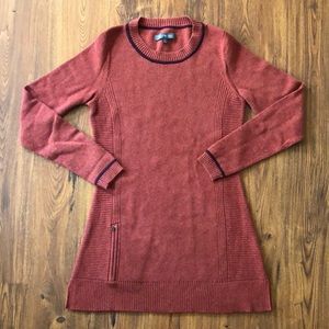 Large Title Nine Wool Blend Sweater Tunic With Zipper Pocket